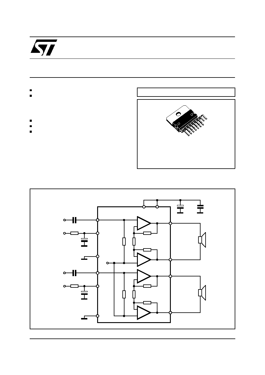 Tda7266l характеристики схема подключения