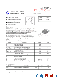 Datasheet AP04N70BP-A manufacturer A-Power