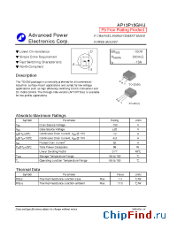 Datasheet AP13P15GJ manufacturer A-Power