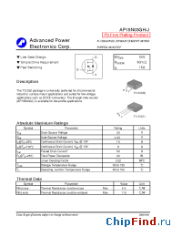 Datasheet AP15N03GJ manufacturer A-Power