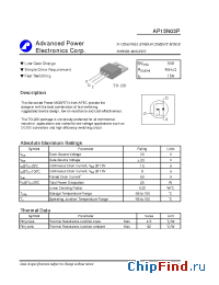 Datasheet AP15N03P manufacturer A-Power