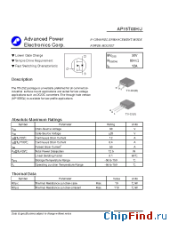 Datasheet AP15T03H manufacturer A-Power