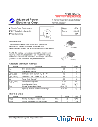 Datasheet AP20P02GJ manufacturer A-Power