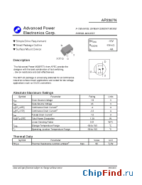 Datasheet AP2307N manufacturer A-Power