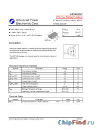 Datasheet AP2605GY manufacturer A-Power