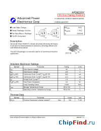 Datasheet AP2622GY manufacturer A-Power