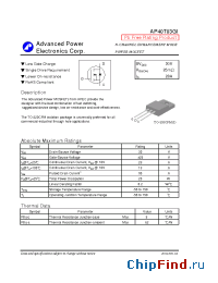 Datasheet AP40T03GI manufacturer A-Power