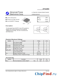 Datasheet AP4226M manufacturer A-Power