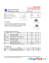 Datasheet AP4417GJ manufacturer A-Power