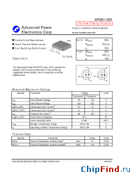 Datasheet AP4511GH manufacturer A-Power