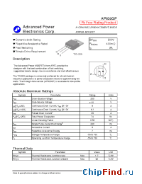 Datasheet AP630GP manufacturer A-Power