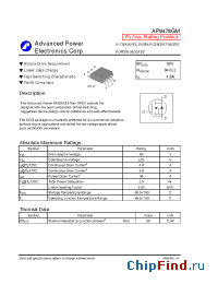 Datasheet AP9478GM manufacturer A-Power