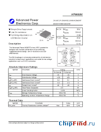 Datasheet AP9930M manufacturer A-Power