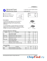 Datasheet AP9962H manufacturer A-Power