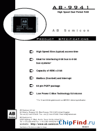Datasheet AB9941 manufacturer AB Semicon