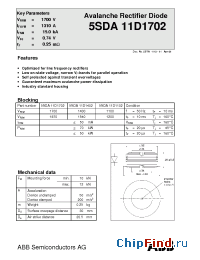 Datasheet 5SDA11D1702 manufacturer ABB