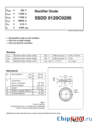 Datasheet 5SDD0120C0200 manufacturer ABB