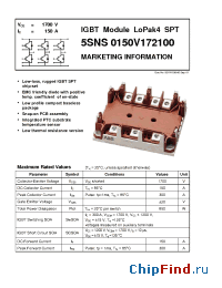 Datasheet 5SNS0150V172100 manufacturer ABB