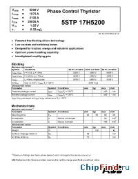 Datasheet 5STP17H5200 manufacturer ABB