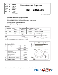 Datasheet 5STP34Q5200 manufacturer ABB