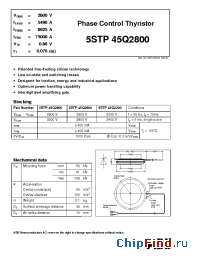 Datasheet 5STP45Q2800 manufacturer ABB