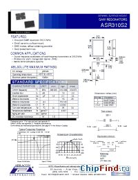 Datasheet ASR310S2 manufacturer Abracon