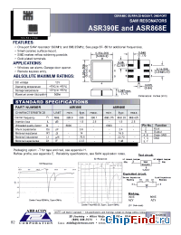 Datasheet ASR390EASR868E manufacturer Abracon