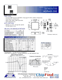 Datasheet ASR403.55E manufacturer Abracon