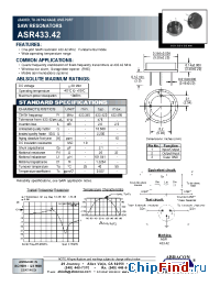 Datasheet ASR433.42 manufacturer Abracon