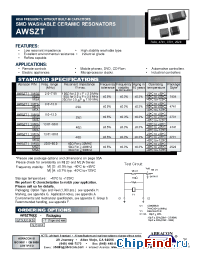 Datasheet AWSZT_MS manufacturer Abracon