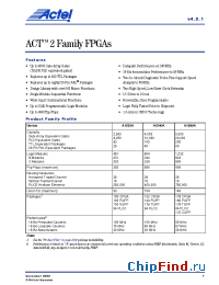 Datasheet A1280XL-1I manufacturer Actel