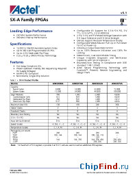 Datasheet A54SX08A-FBG208 manufacturer Actel