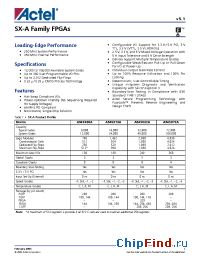 Datasheet A54SX32A-FCQ208I производства Actel