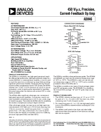 Datasheet 5962-8964601PA manufacturer Analog Devices