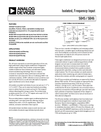 Datasheet 5B45-CUSTOM manufacturer Analog Devices
