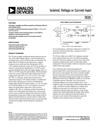 Datasheet 7B30-02-1 manufacturer Analog Devices