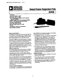 Datasheet AC2626L manufacturer Analog Devices