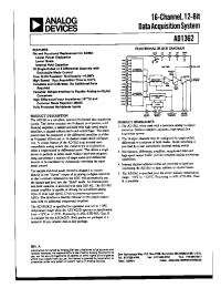Datasheet AD1362S manufacturer Analog Devices