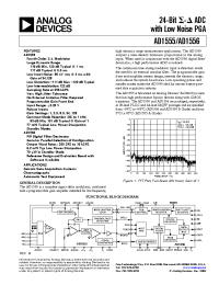 Datasheet AD1555AP manufacturer Analog Devices
