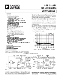 Datasheet AD1556-REF manufacturer Analog Devices
