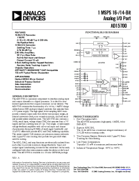 Datasheet AD15700 manufacturer Analog Devices