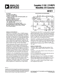 Datasheet AD1671A manufacturer Analog Devices