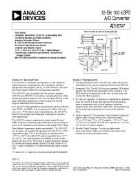 Datasheet AD1674A производства Analog Devices