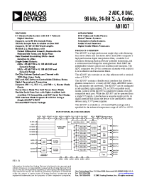 Datasheet AD1837 manufacturer Analog Devices