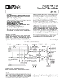 Datasheet AD1845JP manufacturer Analog Devices