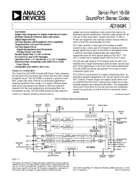 Datasheet AD1849K manufacturer Analog Devices