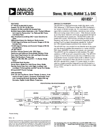 Datasheet AD1855JRS manufacturer Analog Devices