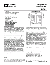 Datasheet AD1864N-J manufacturer Analog Devices