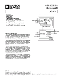 Datasheet AD1876 manufacturer Analog Devices
