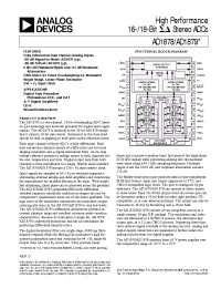 Datasheet AD1879 manufacturer Analog Devices